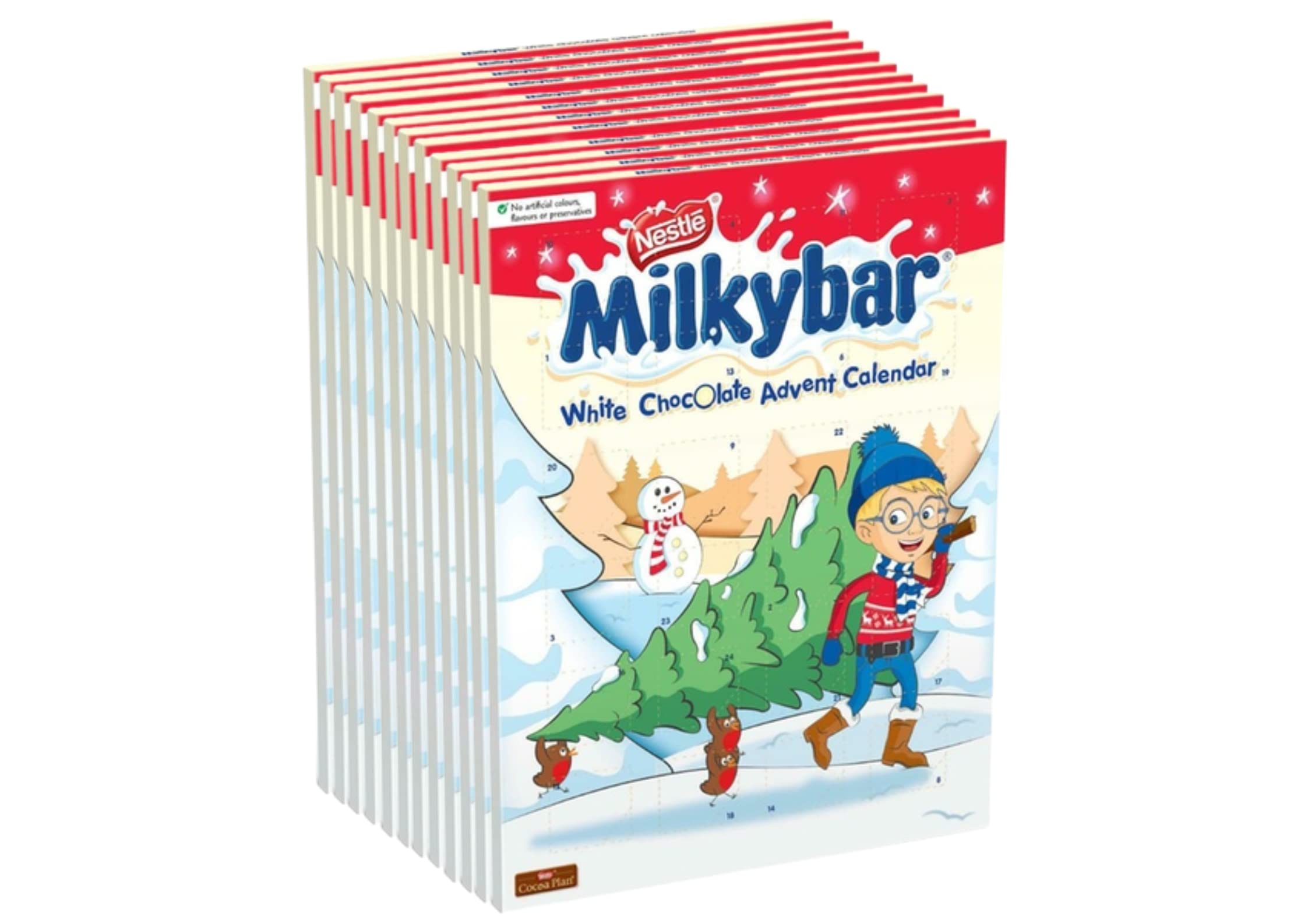 Milkybar Schokolade Adventskalender 2022 Kinder – Weihnachten Schokolade Advent Bulk Kaufen Xmas Sweet Bulk Chocolate Xmas Milkybar Adventskalender Bulk (12 x Milkybar)