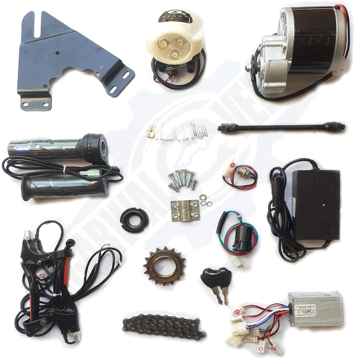 yf gold E-Vehicles Bicycle Conversion Kit (24V, 250W, Black)