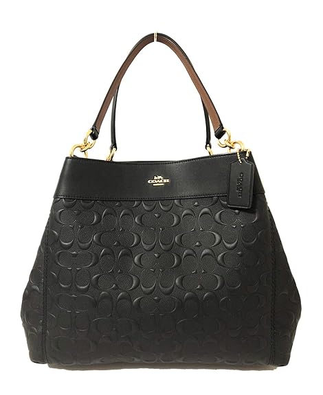 Embossed leather shoulder bag Clearance