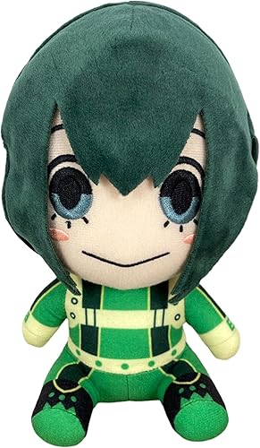 Great Eastern Entertainment My Hero Academia S2 - Disfraz de héroe de Asui sentado de felpa de 7 pulgadas de alto, multicolor (56928)