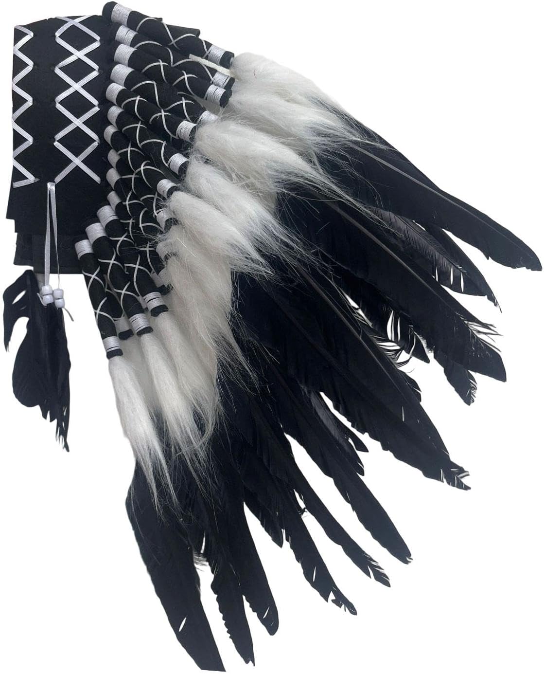 SECRET DESIRE Native American Indian Headdress Novelty for Role Playing Festival Halloween Black|Costumes Reenactment Theater|Accessories|Hats & Headgear