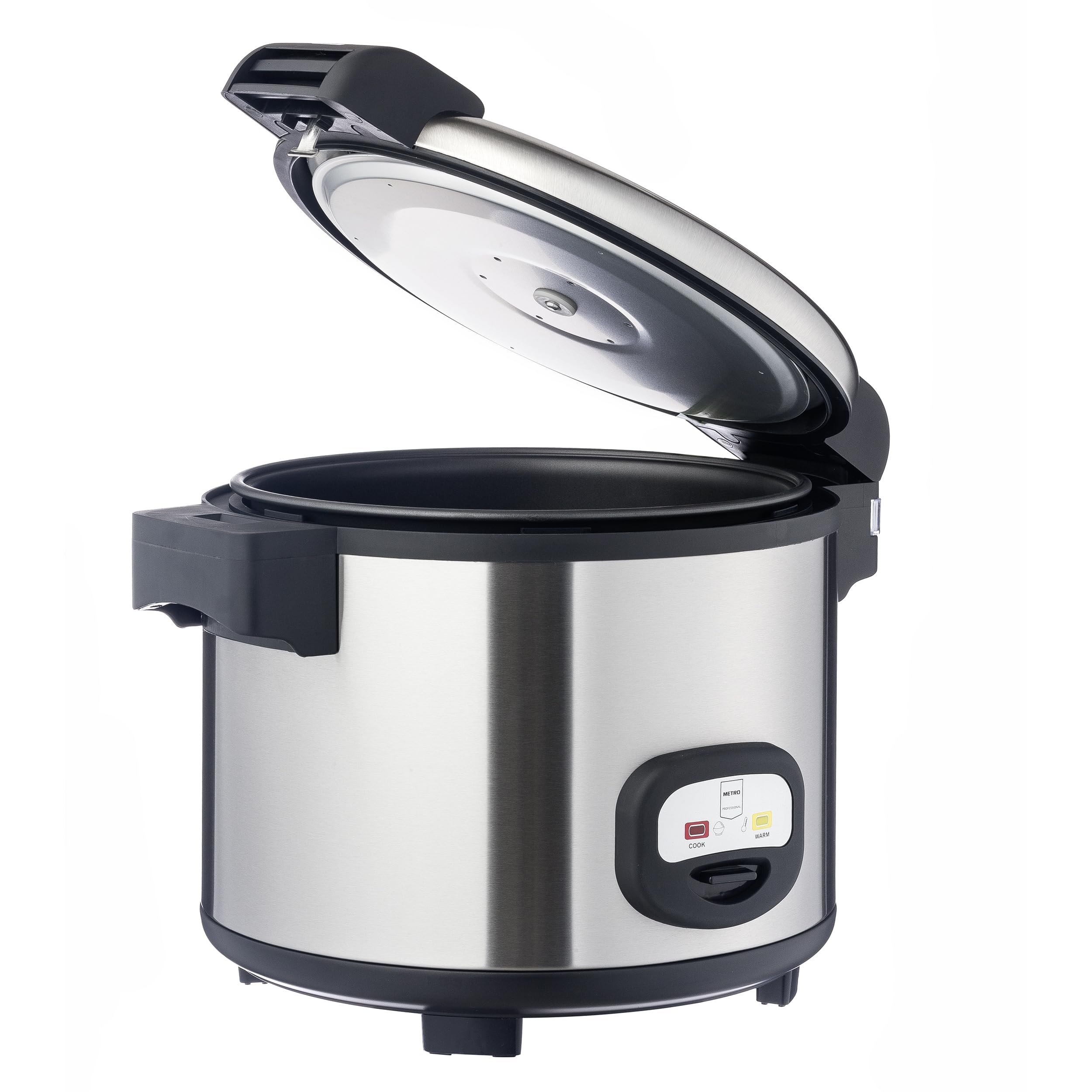 METRO Professional Olla arrocera GRC1950, 1950 W, acero inoxidable, Ø 34,7 cm, 12 L