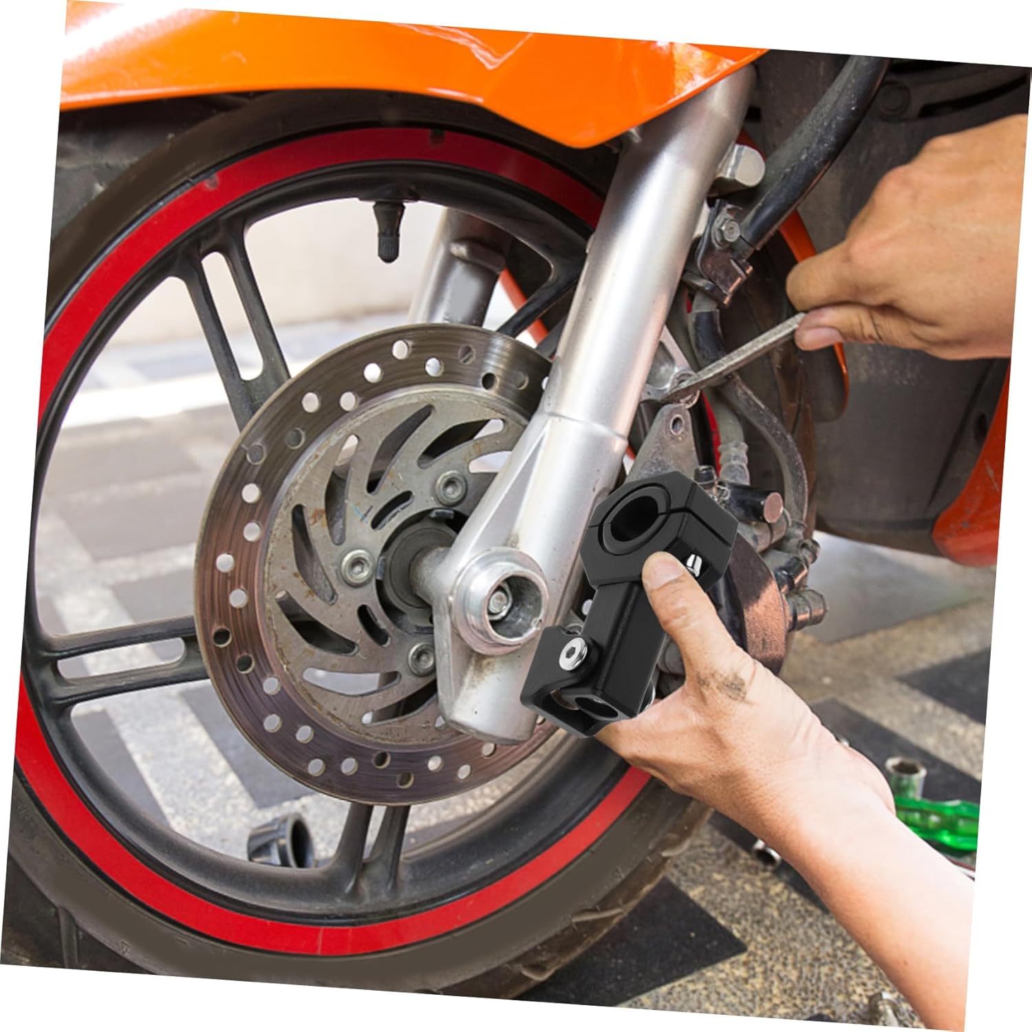 2pcs Motorcycle Rearview Mirror Bracket Multifunctional Mounting for Flashlight Headlight Bicycle Light Guard Easy Installation