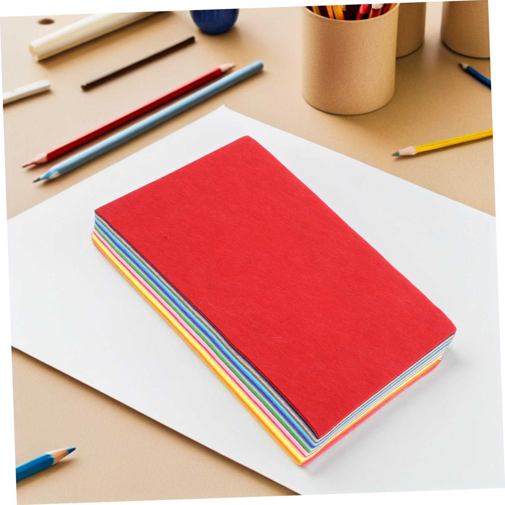80 Stück Teiliges Bunte Filzplatten Vielseitiges Bastelfilzstoff Material für DIY Handwerk Nähen Patchwork Schulprojekte Kinderfreundlich Leuchtende Farben Inspirierendes Basteln