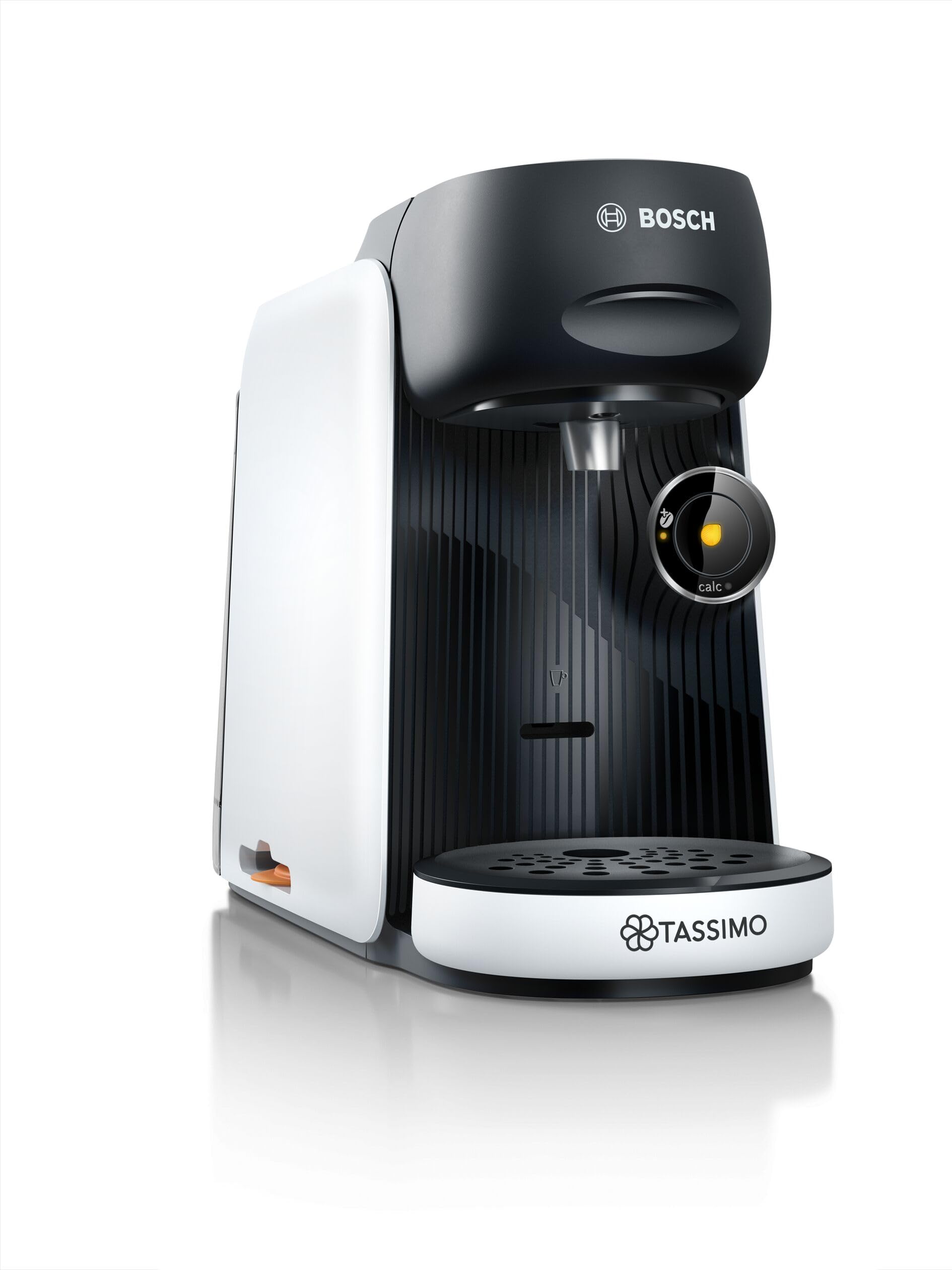 Bosch ekspres do kawy Tassimo Finesse friendly TAS164E, 70 napojów, intensywniejsza kawa po naciśnięciu przycisku, automatyczne wyłączanie, biały
