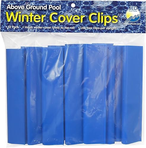 JED Pool Tools 85-960-12 clips de cubierta de invierno, 12 por bolsa