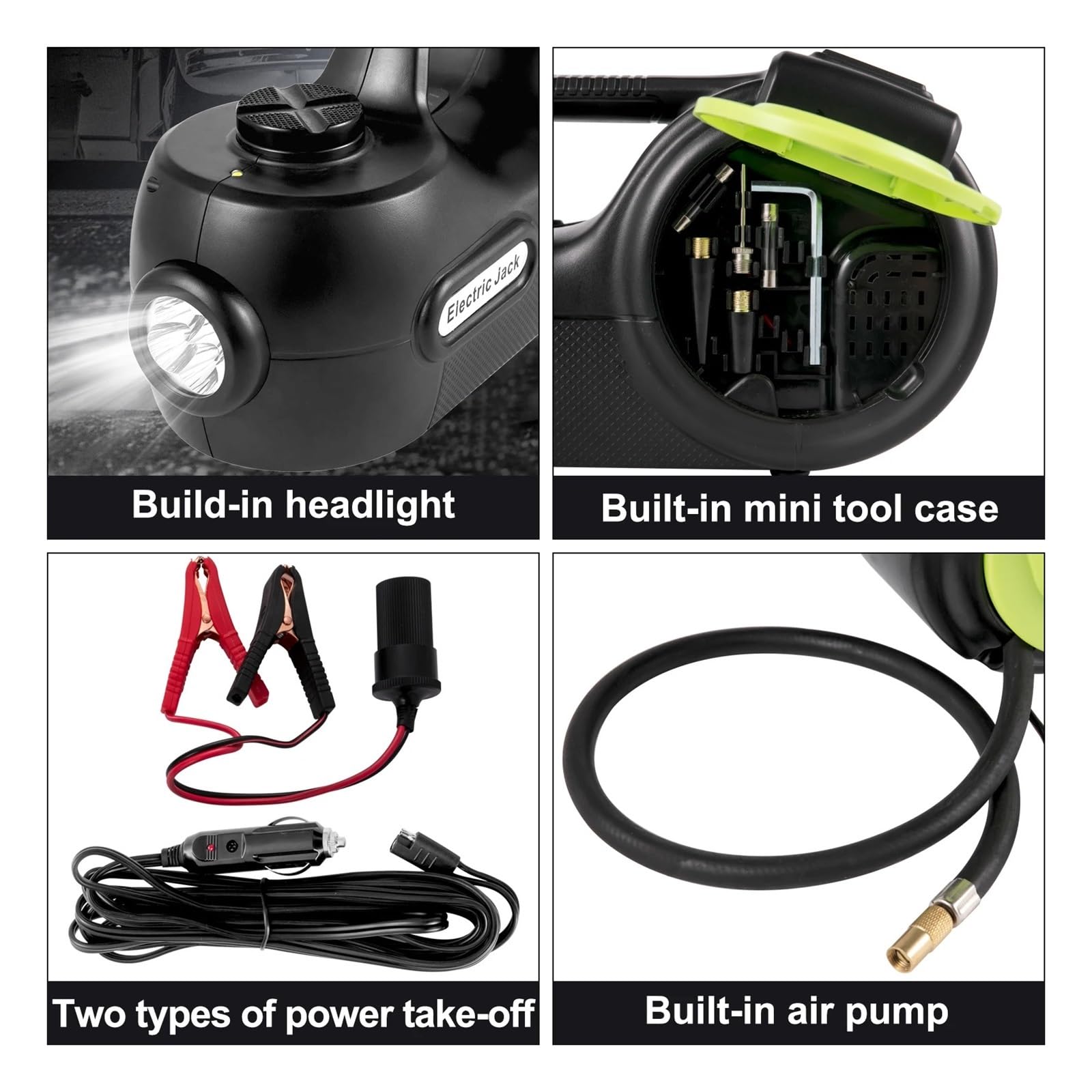 sollevatore auto Martinetto elettrico da pavimento da 5 tonnellate con avvitatore a percussione elettrico Strumento di riparazione per auto con martinetto idraulico leggero a LED sollevatore