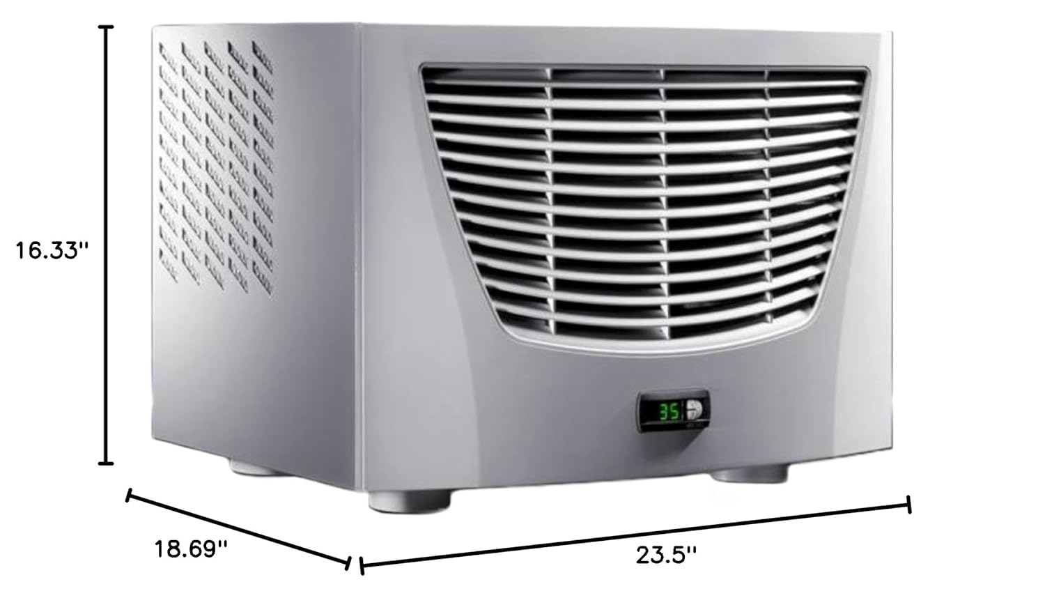 Dimensions of Rittal 3383500 Air Conditioner