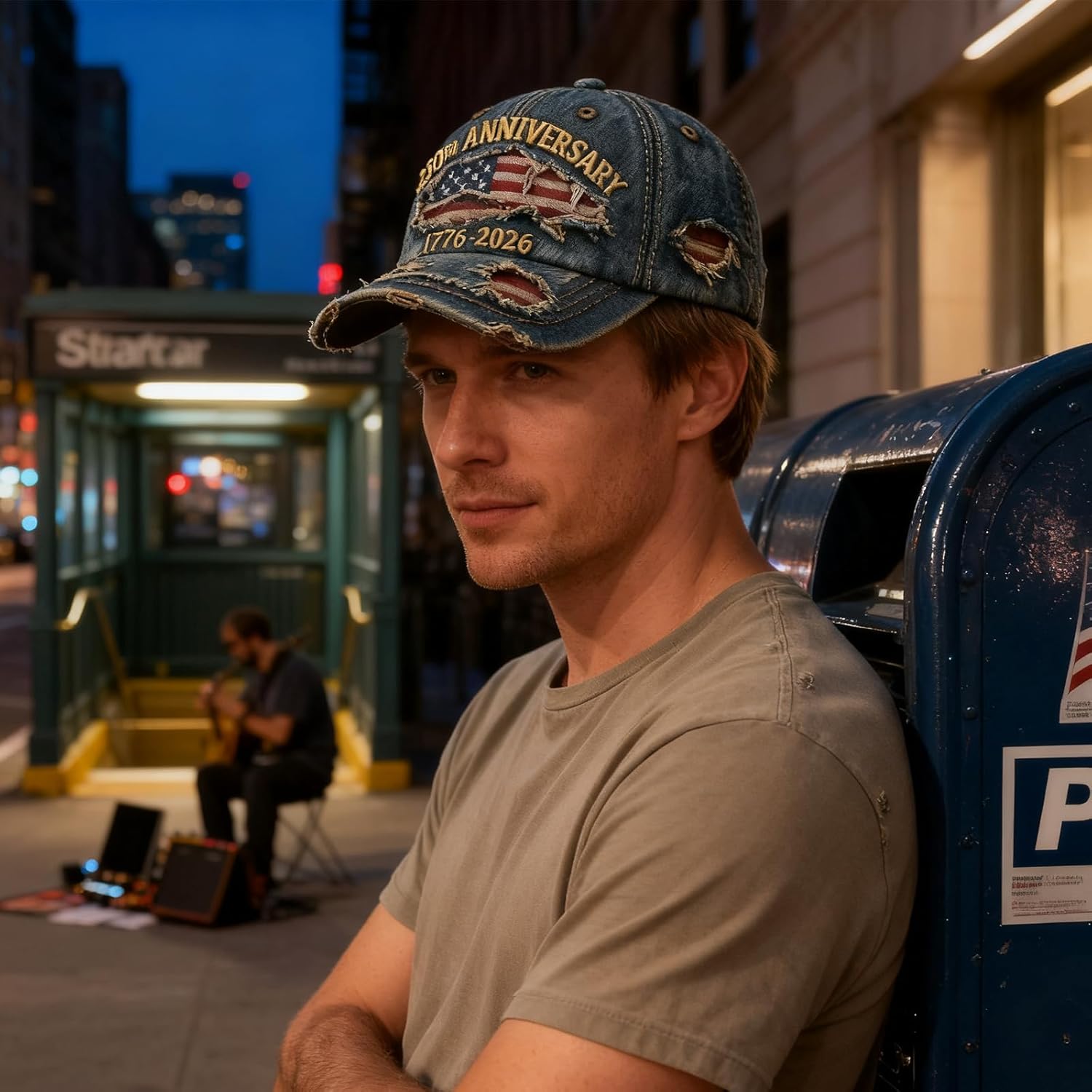 US 250th Anniversary Celebration Casual Hat, Adjustable 1776-2026 Patriotic Cap for Men Women - Image 3