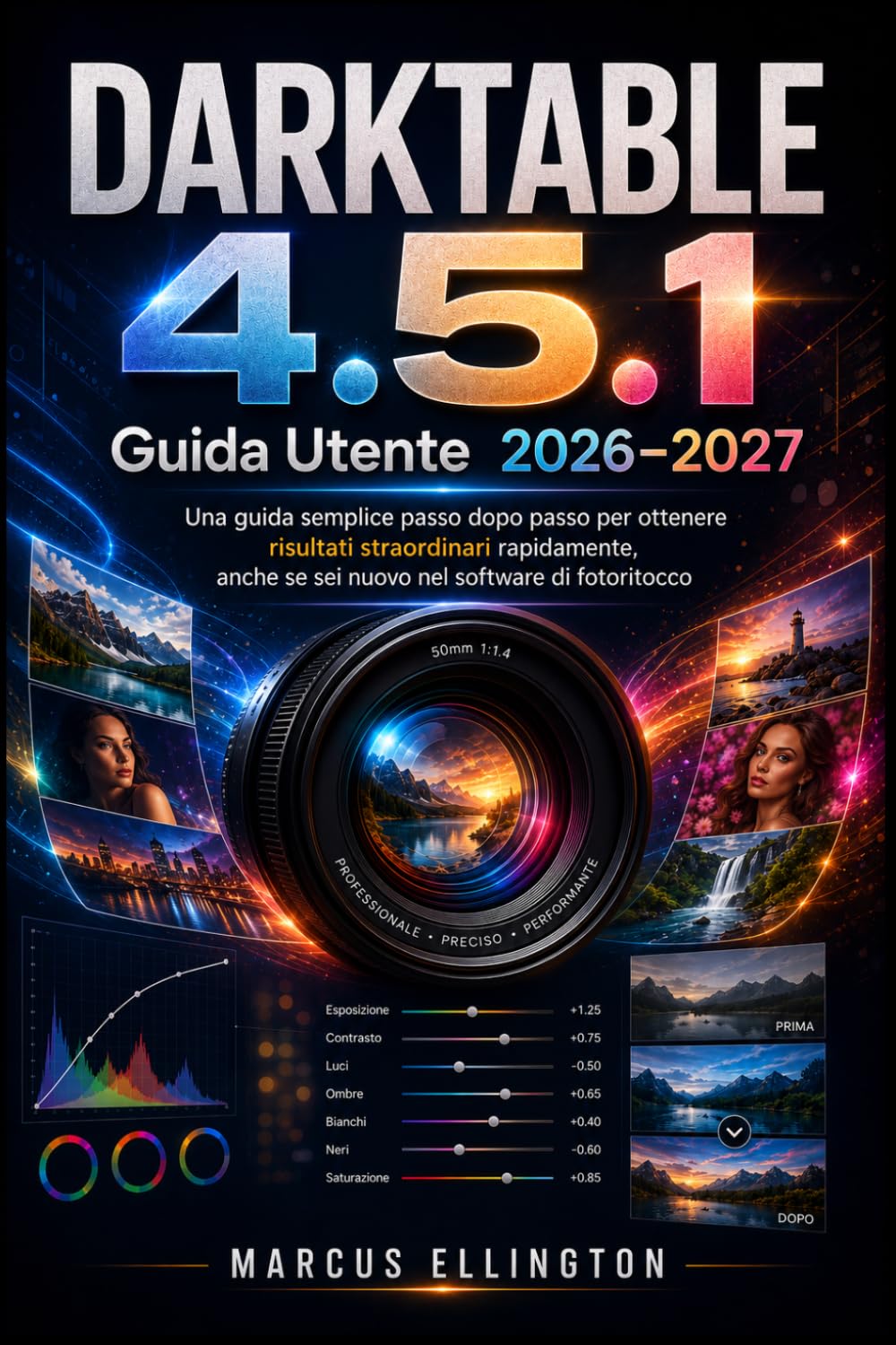 DARKTABLE 4.5.1 Guida di utente 2026-2027: Una semplice guida passo passo per ottenere risultati straordinari in poco tempo, anche se non hai mai usato un software di fotoritocco.
