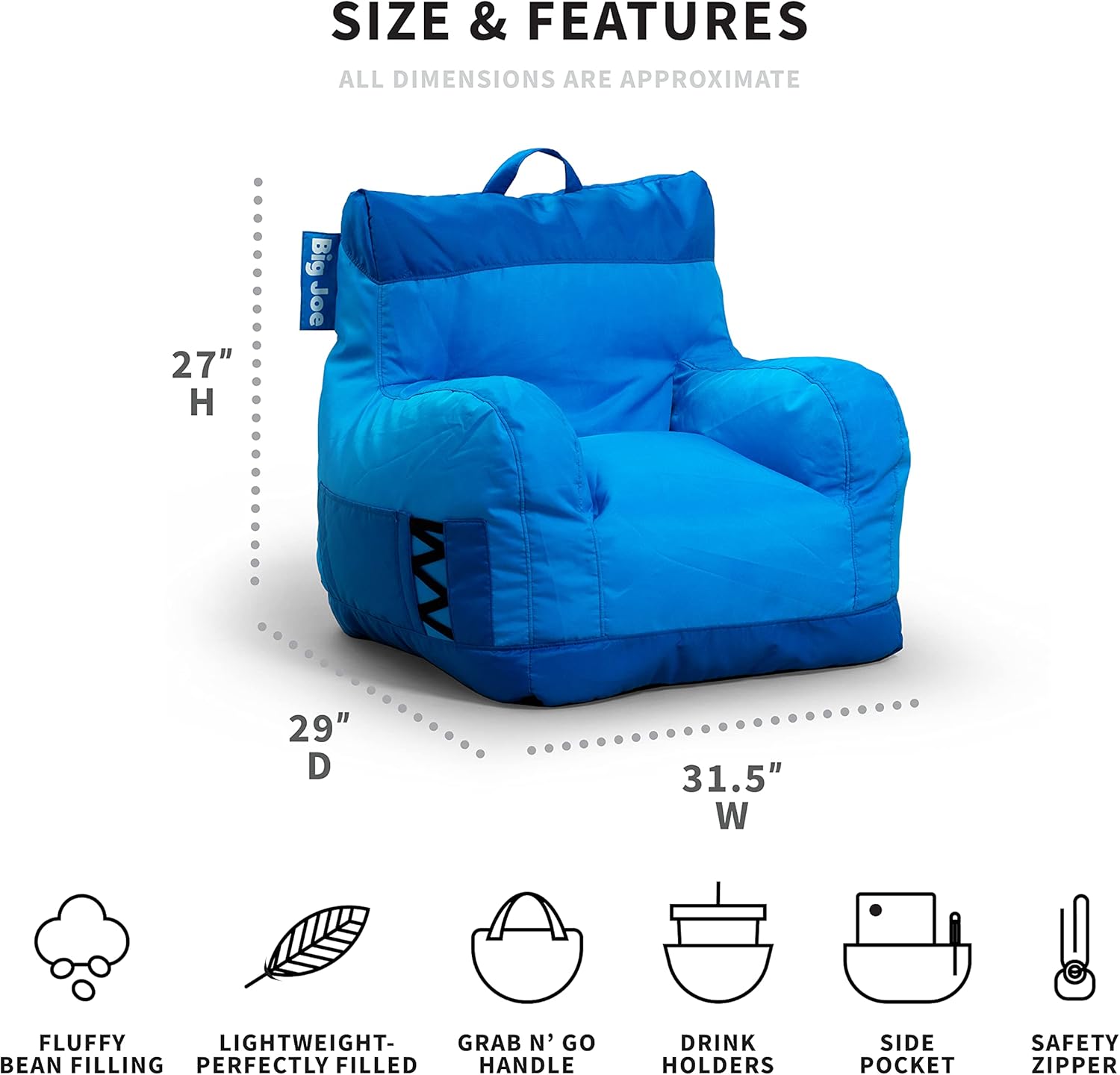 Buy Big Joe Dorm Bean Bag Chair