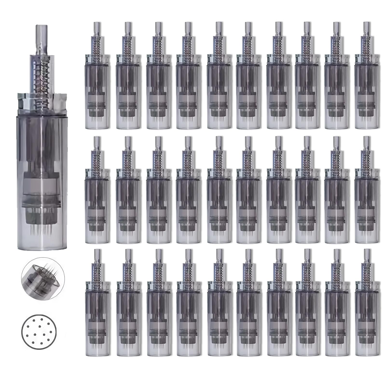 30Pcs Agujas de Microneedling de 12 Pin para Microneedling Dr.pen A7, Micropunción de Repuesto Desechables Originales, Microagujas Accesorios para el Cuidado de la Piel (12 Pin, 30Pcs)