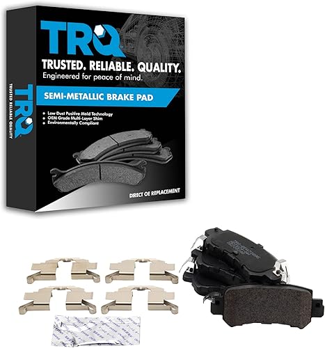 Miniatura 2 de TRQ Juego de pastillas de freno semimetálicas posteriores Posi para Mazda CX-3 2016-2017Mazda CX-5 2013-2015