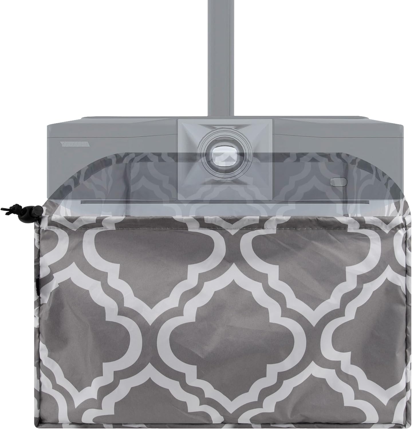 Kingshion プロジェクターダストカバー、13.75インチ 天井取り付けプロジェクタースプラッシュ防水カバーケース、調節可能な