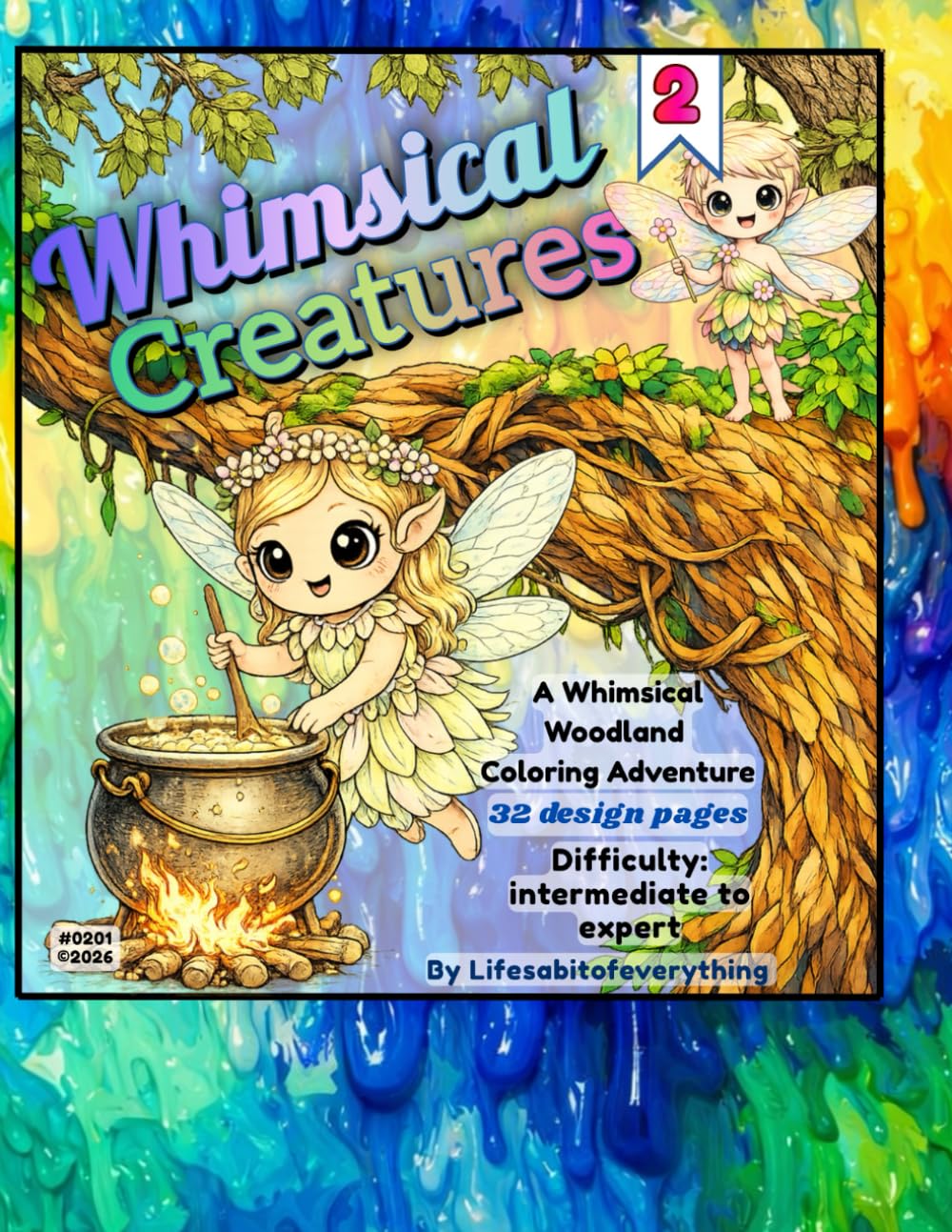 Whimsical Creatures: A Whimsical Woodland Adult Coloring Book for Relaxation and Stress Relief