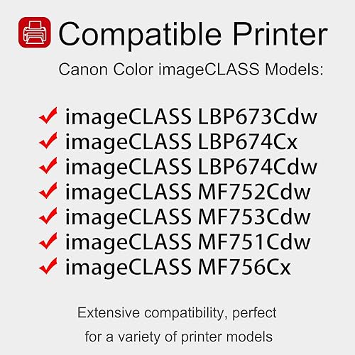 Miniatura 2 de Paquete de 1 cartucho de tóner magenta 069 5092C001 069 5092C001 compatible con 5092C001 Reemplazo para Canon imageCLASS LBP673Cdw LBP674Cx