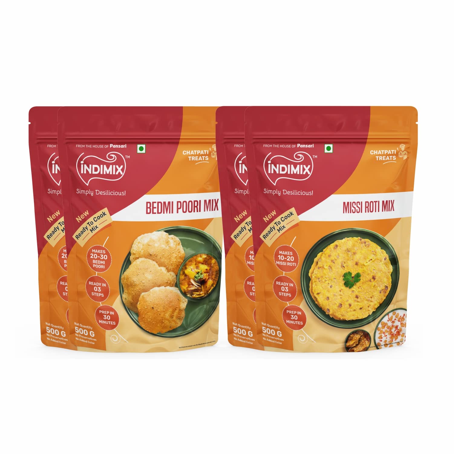 Pansari Healthy Atta combo Fresh from Farms| Bedmi Poori atta, Missi Roti (500gx2)- 2 Kg (B0BRQFVB8J) Amazon Price History, Amazon Price Tracker