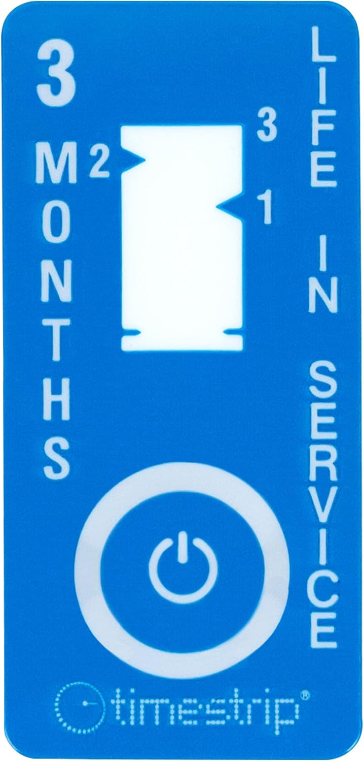Adhesive Timer - Timestrip Irreversible Time Indicator for Tracking Time for Replacement of Disposable Privacy Curtains, Equipment Maintenance, Filter Changes (3 Months, 100, Count)