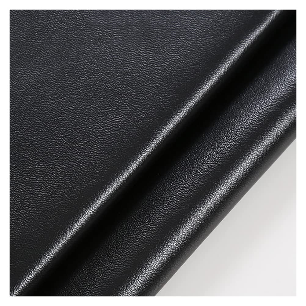 Tissu similicuir noir 1.37x3m wangk pour tapisserie et simili cuir canapé
