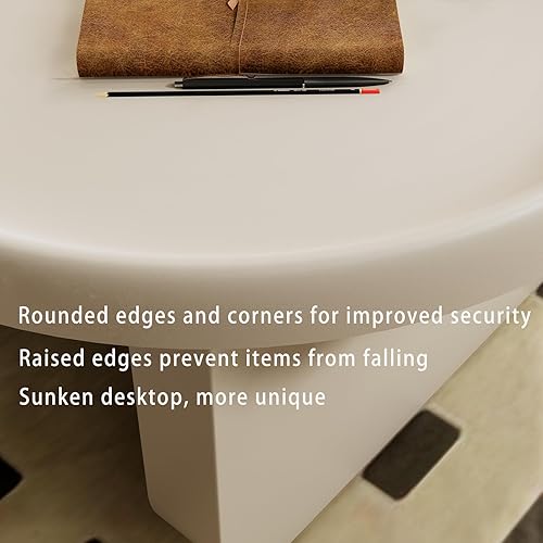 Miniatura 6 de Mesa de centro redonda blanca, mesas de centro modernas,Mesa central redonda de metal,Mesa de centro circular única para sala de estar