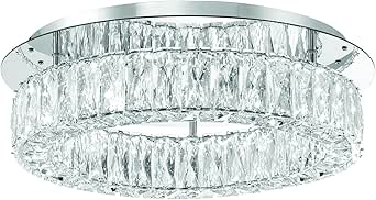 Crystorama Kinsley LED Polished Chrome Flush Mount