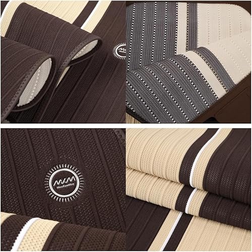 Miniatura 4 de Red Rain Funda universal para asiento de automóvil, color marrón, a la moda, protección de asiento de malla, 11 unidades, ventilada, con