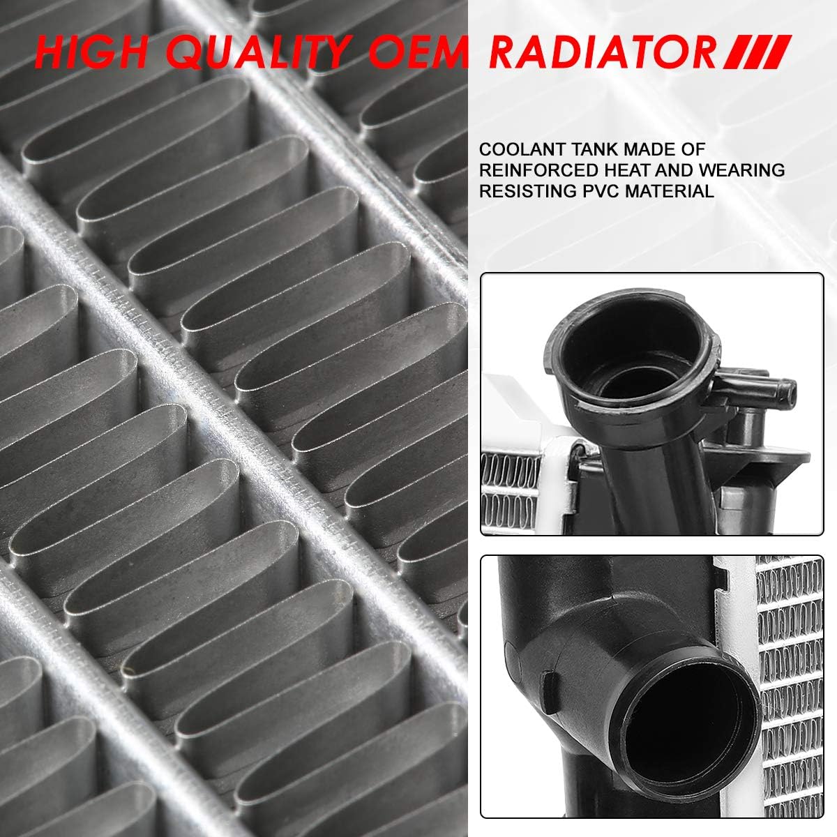 Auto Dynasty Radiator Compatible with 1991-2002 Ford Escort/Mercury Tracer AT MT, DPI 1273 Factory Style 1-Row Cooling Radiator, Aluminum Core