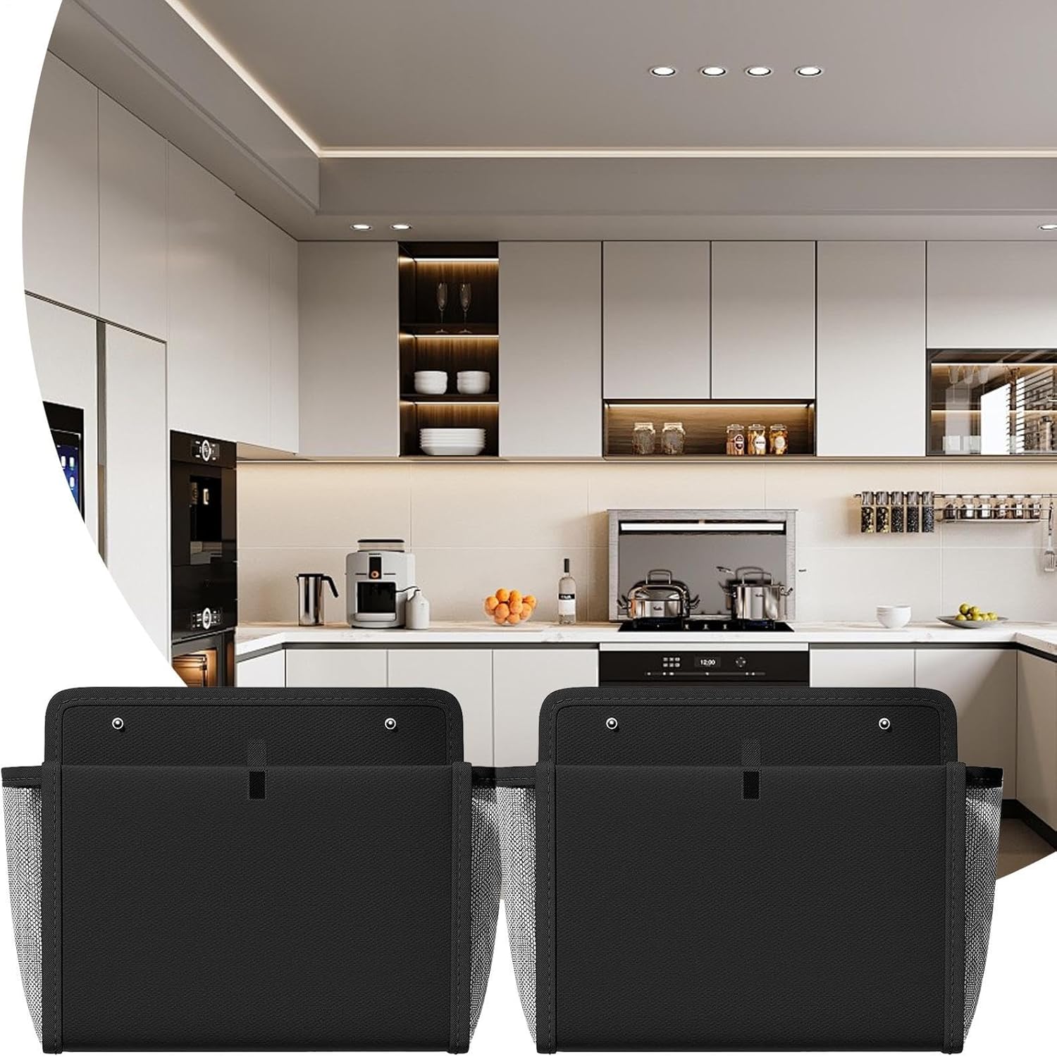 壁収納オーガナイザー、RVシューズ収納2点 - ポケットバッグドアシェルフ ホームキッチン RV オフィス キャラバン キャンプ キ