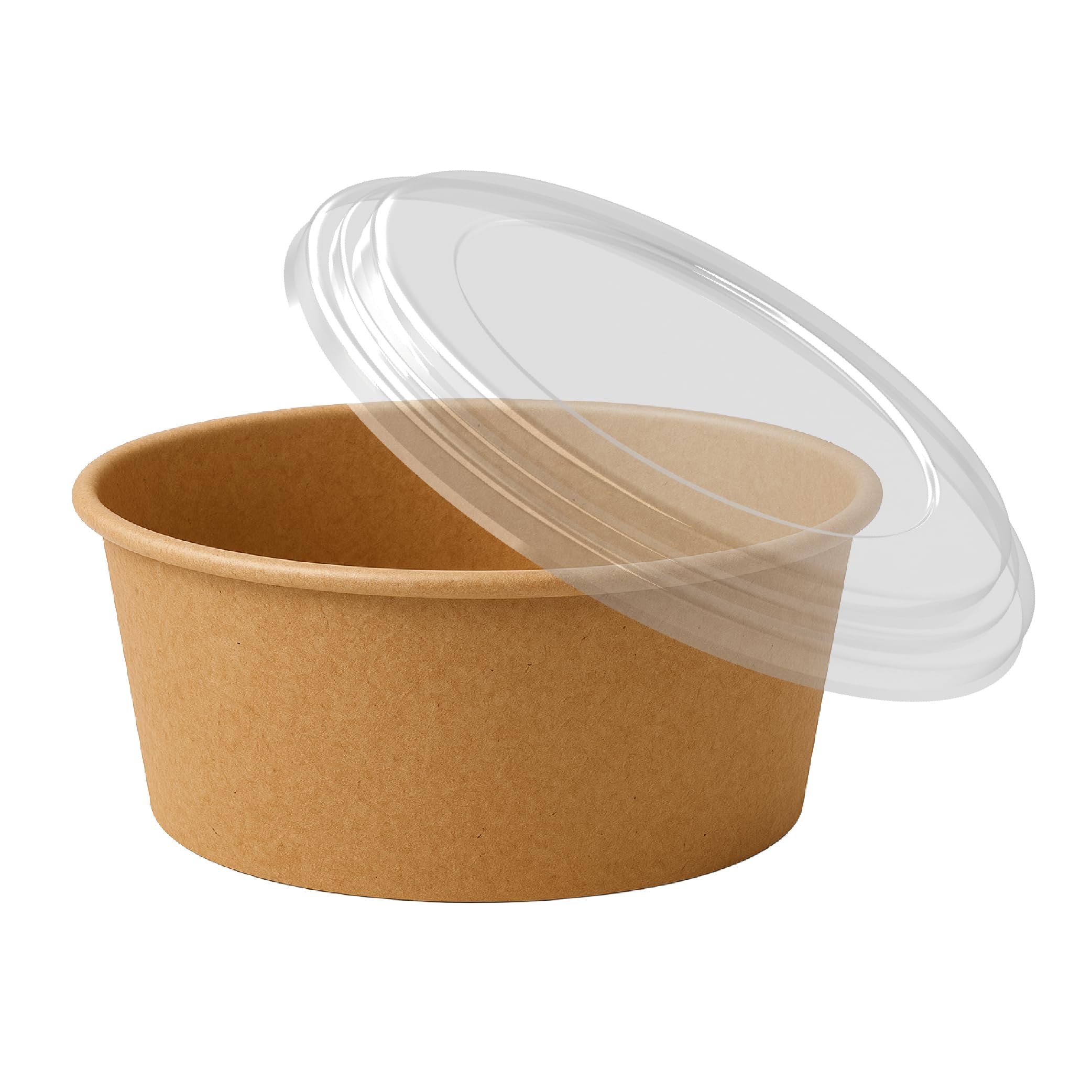 Insalatiera usa e getta marrone 1300 ml con coperchio