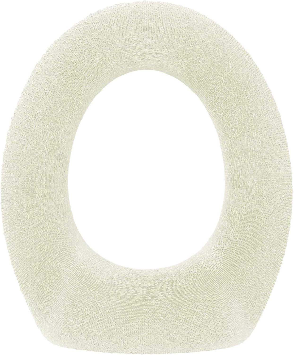 Medipaq Toilet Seat Cover - Super Warm Fleece - Retaining Ring - Universal Fit - Machine Washable (2X Cream)