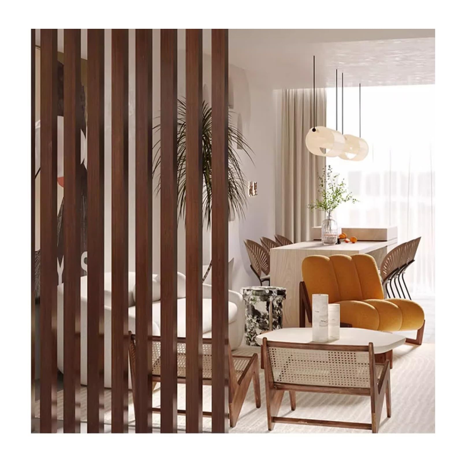 Column Floor to Ceiling Modern Room Divider，Wall Room Divider，Entrance Hall Partition，Privacy Screen grille Hollow aluminum tube column partition Post.(4root,130cm/51.1in/4.26ft)