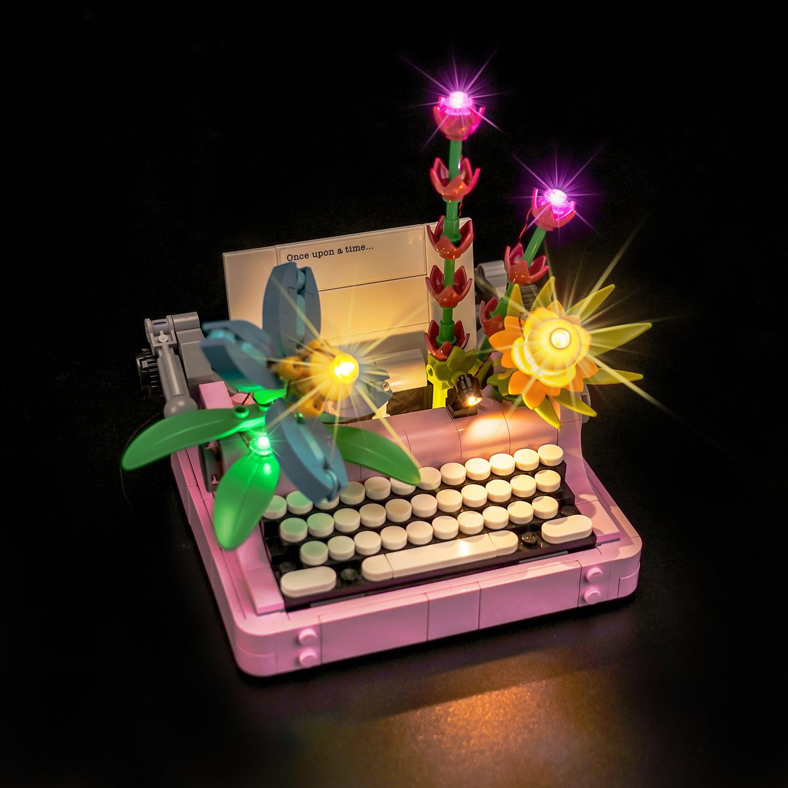 Brickshining LED Lighting Compatible with Lego Typewriter with Flowers 3 in 1, Light Kit Compatible with Lego 31169 Creator 3 in 1 Typewriter with Flowers, NOT Included The Model Set