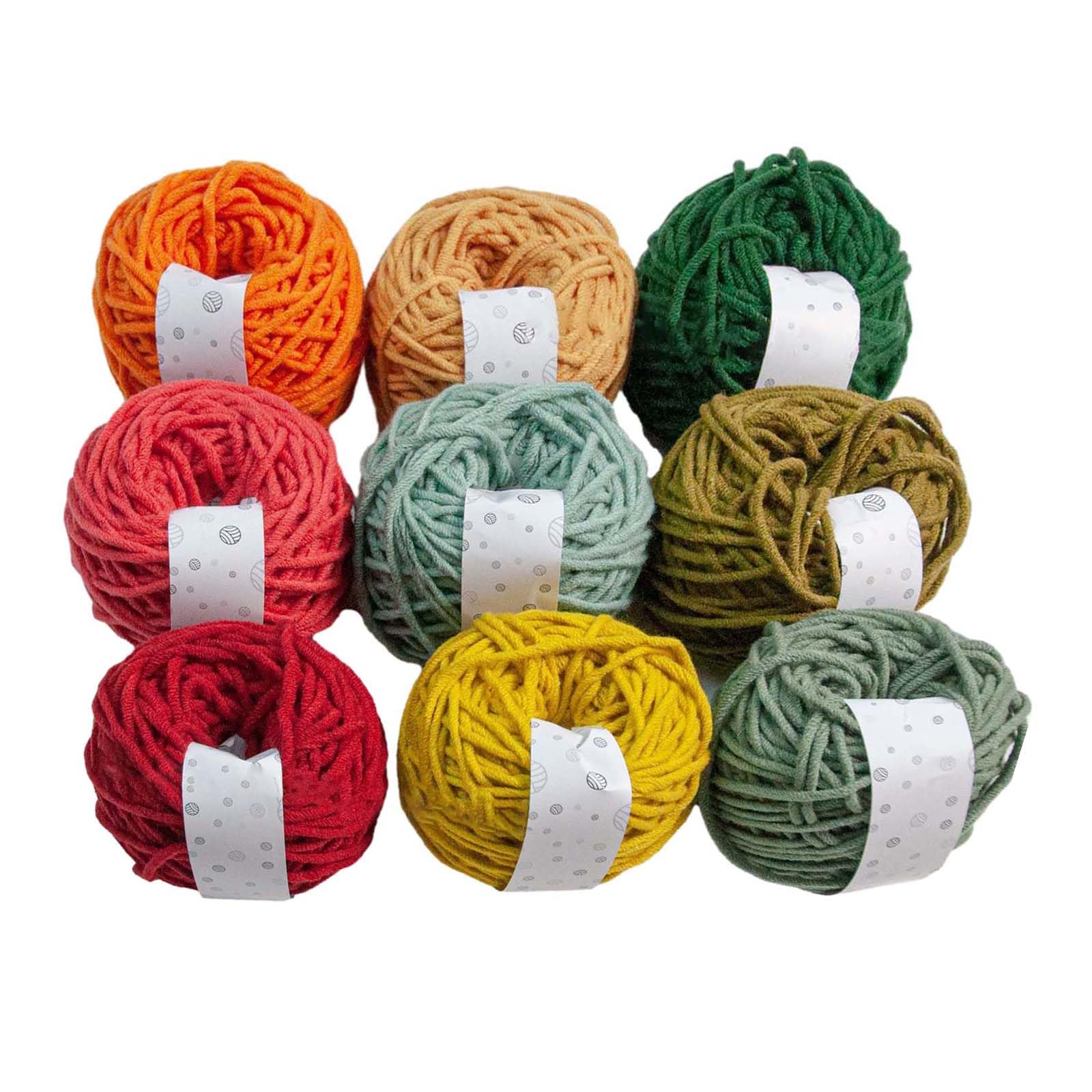 Jazuaiao 9 Colors Milk Cotton Yarn Crochet Super Soft Wool for Knitting Crocheting, Sweaters, Blankets, and More Yarns for Beginners for Vest and Hooks for Crocheting Milk Cotton Set
