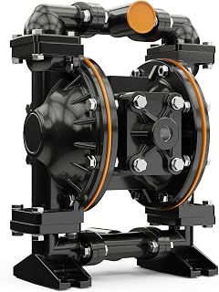 Vestapomp Air Operated Double Diaphragm Pump - Pneumatic waste oil pump (1 inch Discharge, Aluminum Body + Nitrile Diaphragm, 40 GPM, 100 PSI)