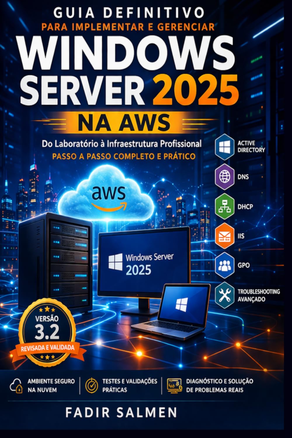 GUIA DEFINITIVO PARA IMPLEMENTAR E GERENCIAR WINDOWS SERVER 2025 NA AWS: Do Laboratório à Infraestrutura Profissional - PASSO A PASSO COMPLETO E PRÁTICO