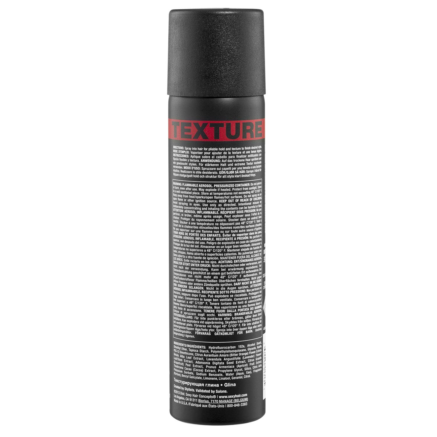 SexyHair Style Spray Clay Texturizing Hairspray, 4.4 Oz