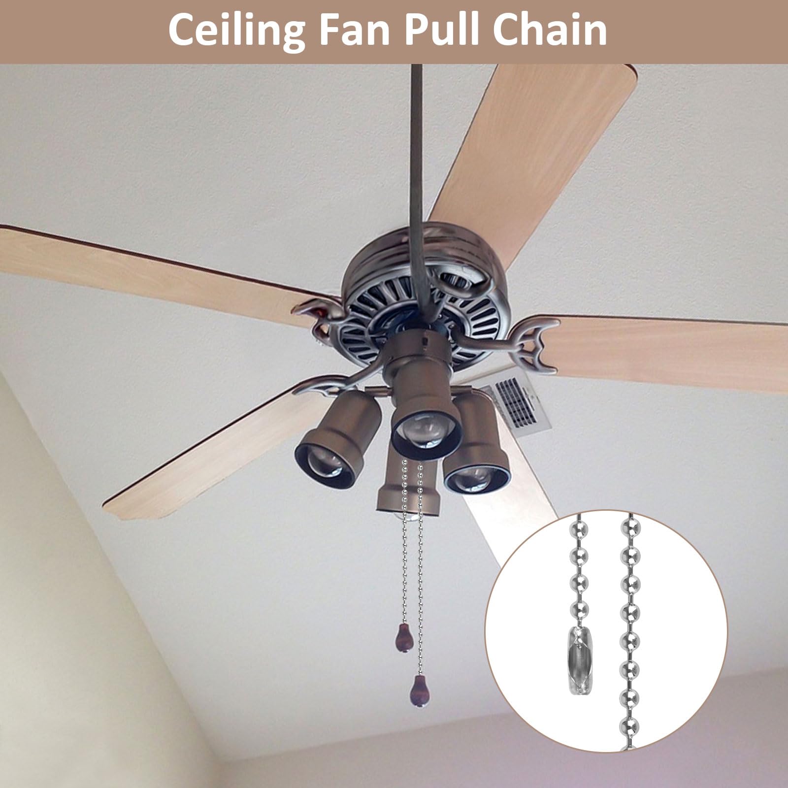 Ceiling Fan Pull Chain Extension - 236 Inch -5