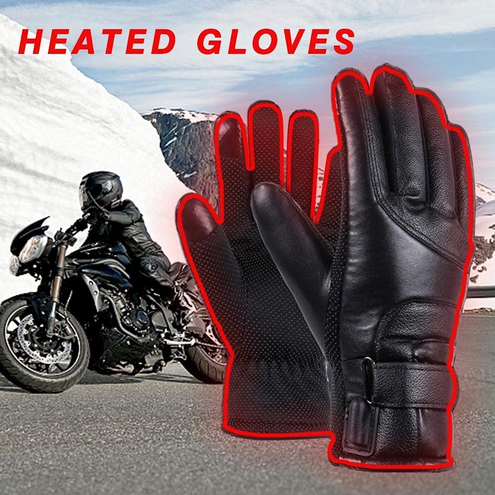 Guantes térmicos para Hombres y Mujeres, Guantes térmicos eléctricos, diseño de Pantalla táctil, Guantes térmicos para Motocicleta para Nieve, Invierno, cálido, Ciclismo al Aire li