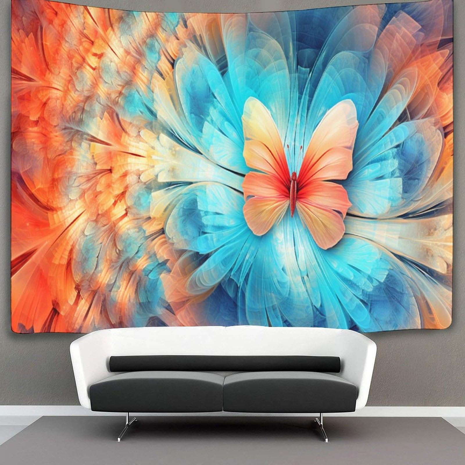 kaiyun Tapestry Wall Hanging Butterfly Art for Bedroom Living Room Dorm Decor 130cmx150cm