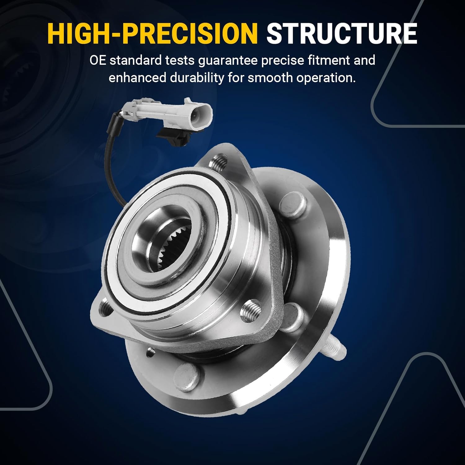 AUTOCLUB Front for 2007 2008 2009 Chevrolet Equinox Wheel Bearing Hub Assembly, for 2012 2013 2014 2015 Chevy Captiva Sport, 2007 2008 2009 Pontiac Torrent Replacement, 513276 2Pcs [5-Lug w/ABS]