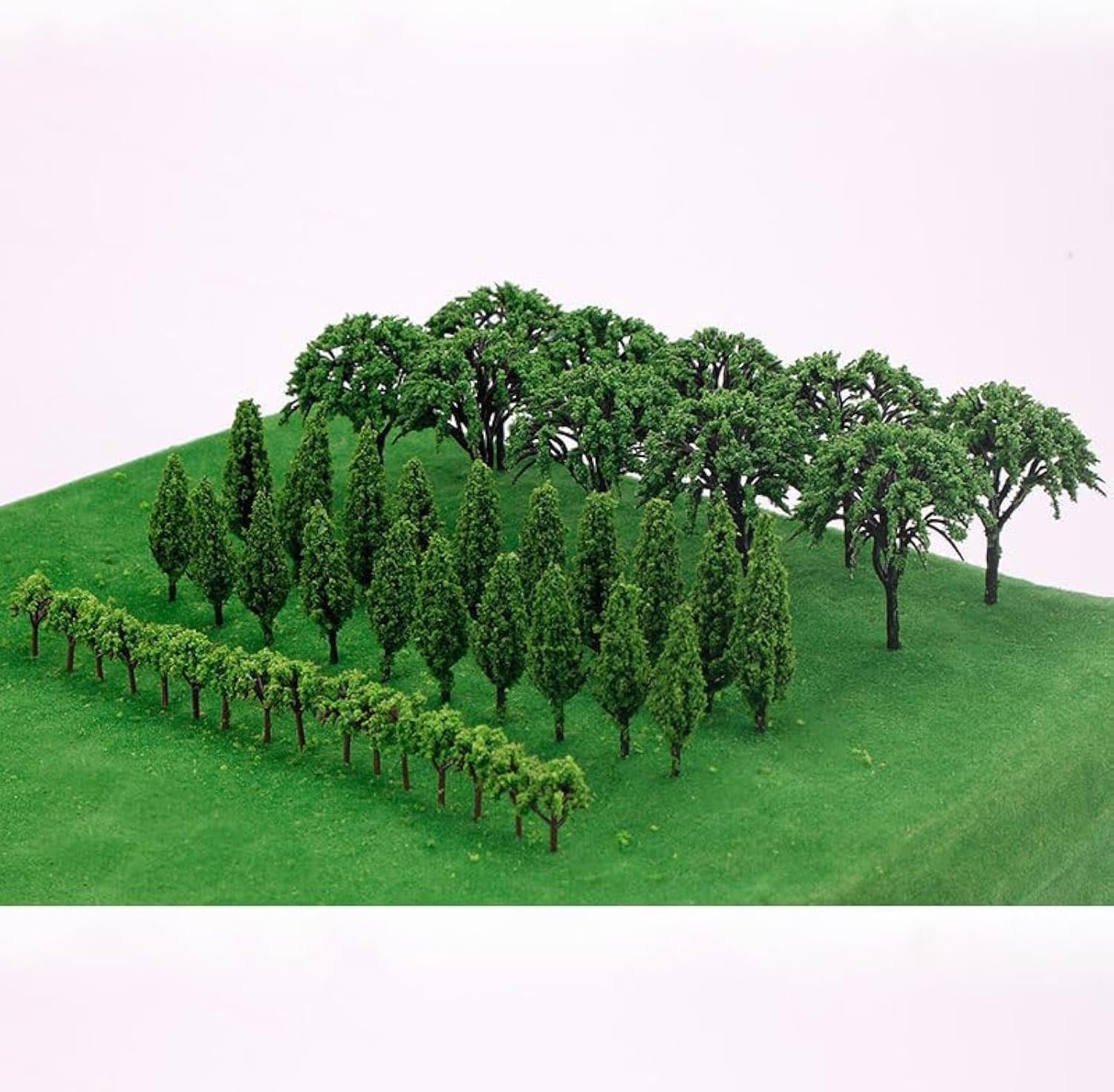 Model Trees Mixed, Model Tree Diorama Tree, Miniature Landscape Trees for DIY Train Railways Architecture Landscape (50)