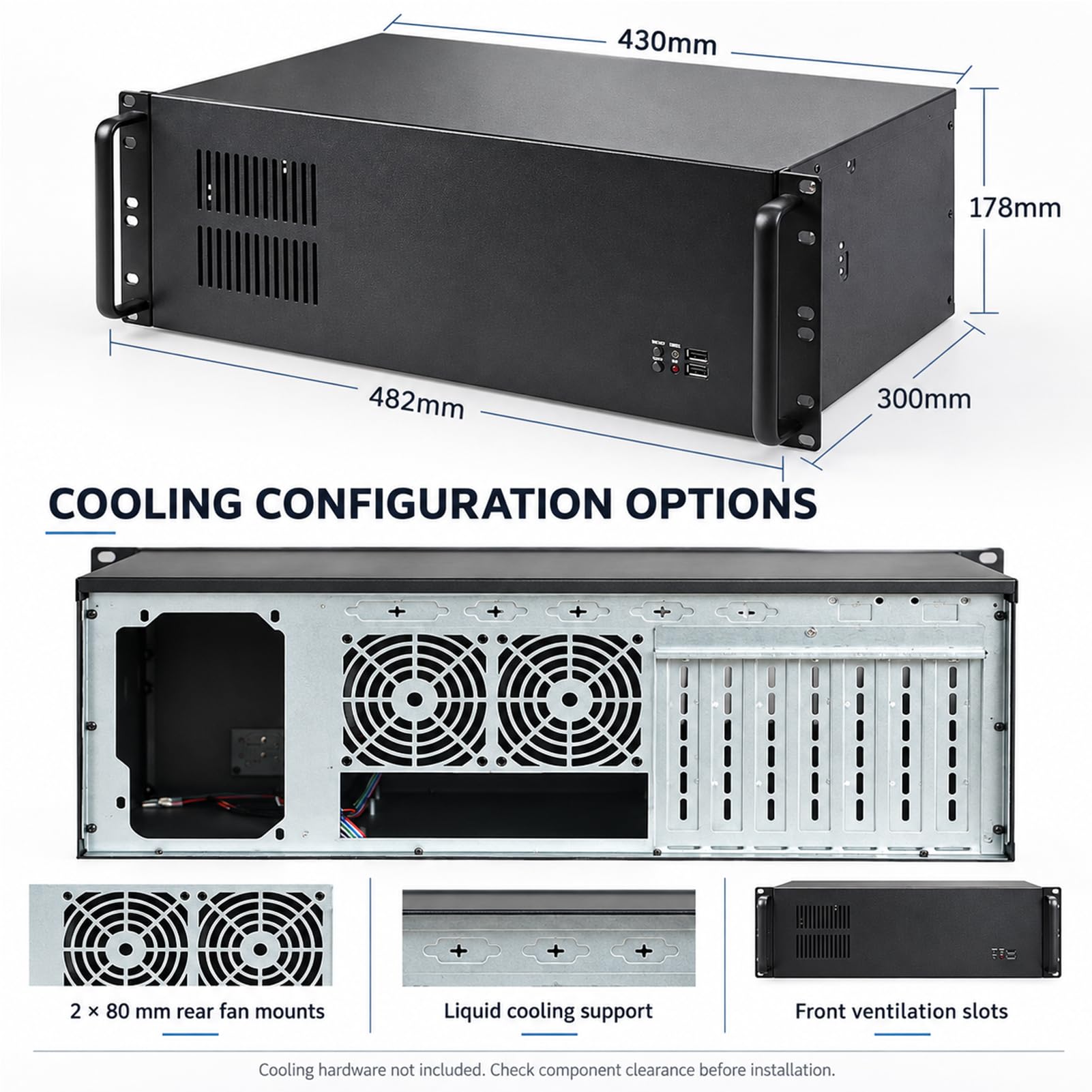 Chasis para Servidor de Montaje en Rack de 4U
