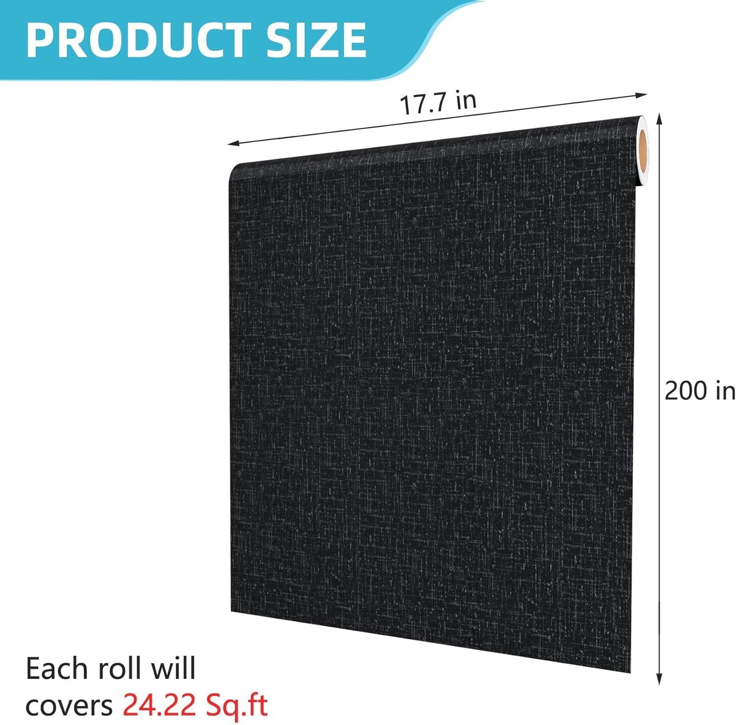 Decotalk Grunge Lines Wallpaper Peel and Stick Black Abstract Wallpaper Removable Abstract Wall Paper for Bedroom 17.7x200 Inch Black Contact Paper for Cabinets and Drawers Geometric Wall Cover