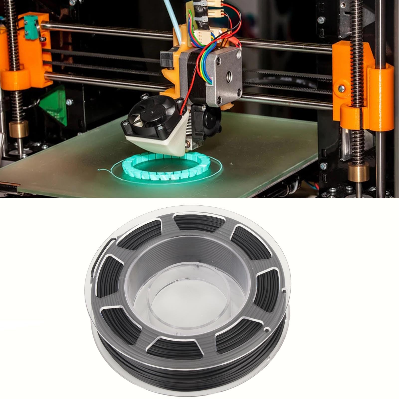 Druckerfilament, 3D-Druckerfilament PLa 1,75 Mm, Schwarze Leitfähige Druckerfilamentspule Für Die Meisten Schnelldruckmaschinen