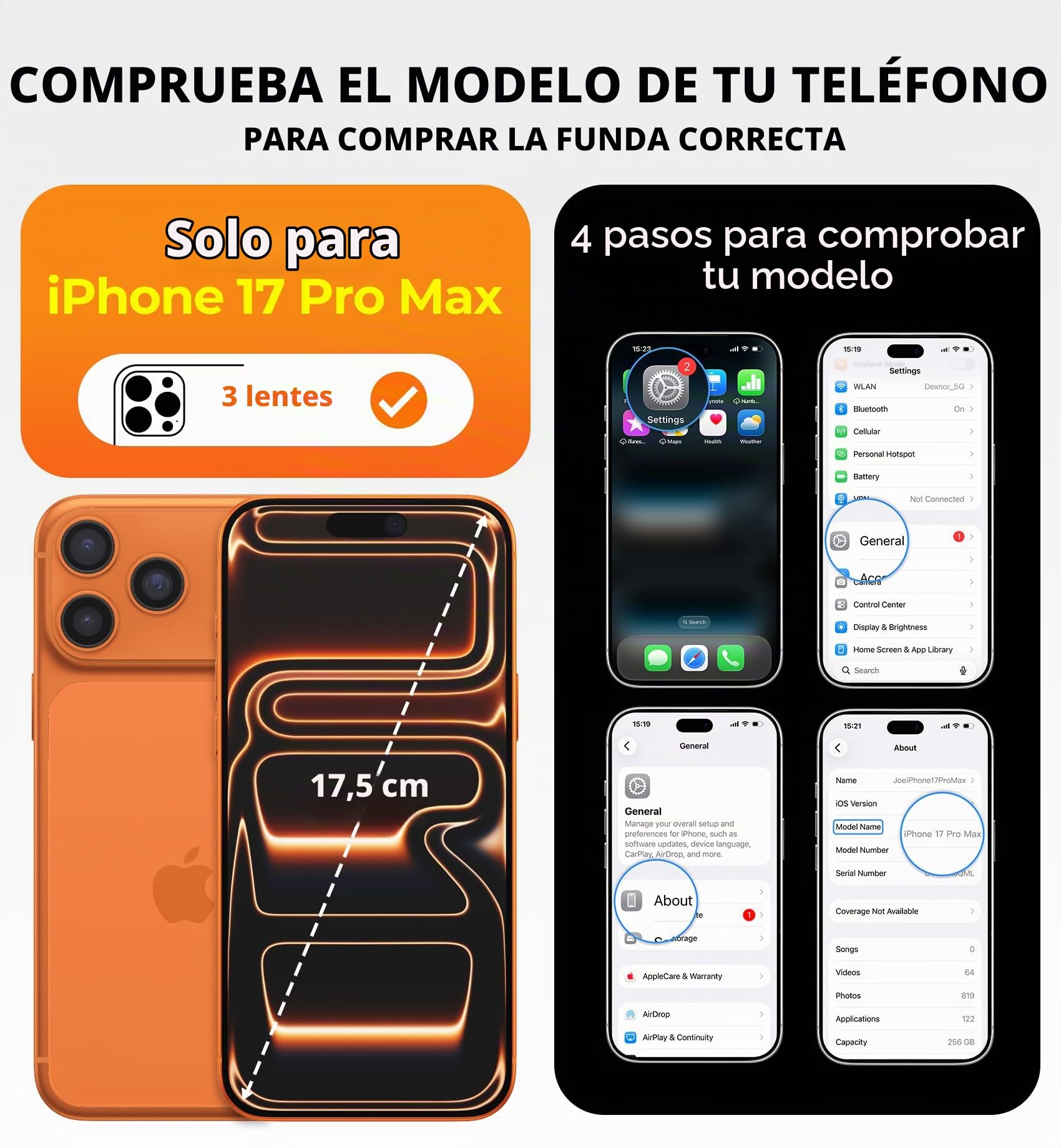 Dexnor Funda para iPhone 2026 Pro/17 Pro, con Cubierta de Cámara, Soporte, Protector de Pantalla y 2 Marcos Frontales, Compatible con MagSafe - Negro