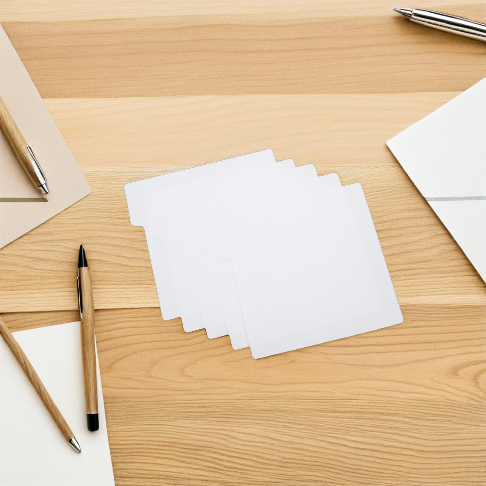 GALPADA 20 Pezzi Divisori con Schede Indice Scrivibili Bianca per Regolabili per Fumetti in Plastica e Organizzazione Adatti per Organizzazione Scatole Riviste e Scaffali Domestici Scatole