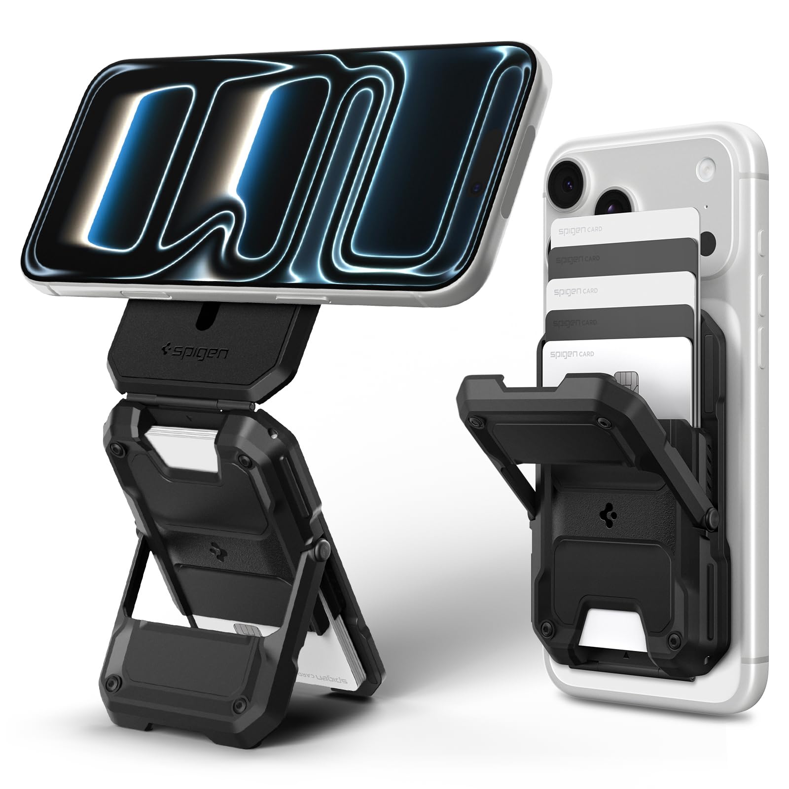 Spigen Tough Armor Pro MagFit Porte-Cartes pour MagSafe & Pixelsnap