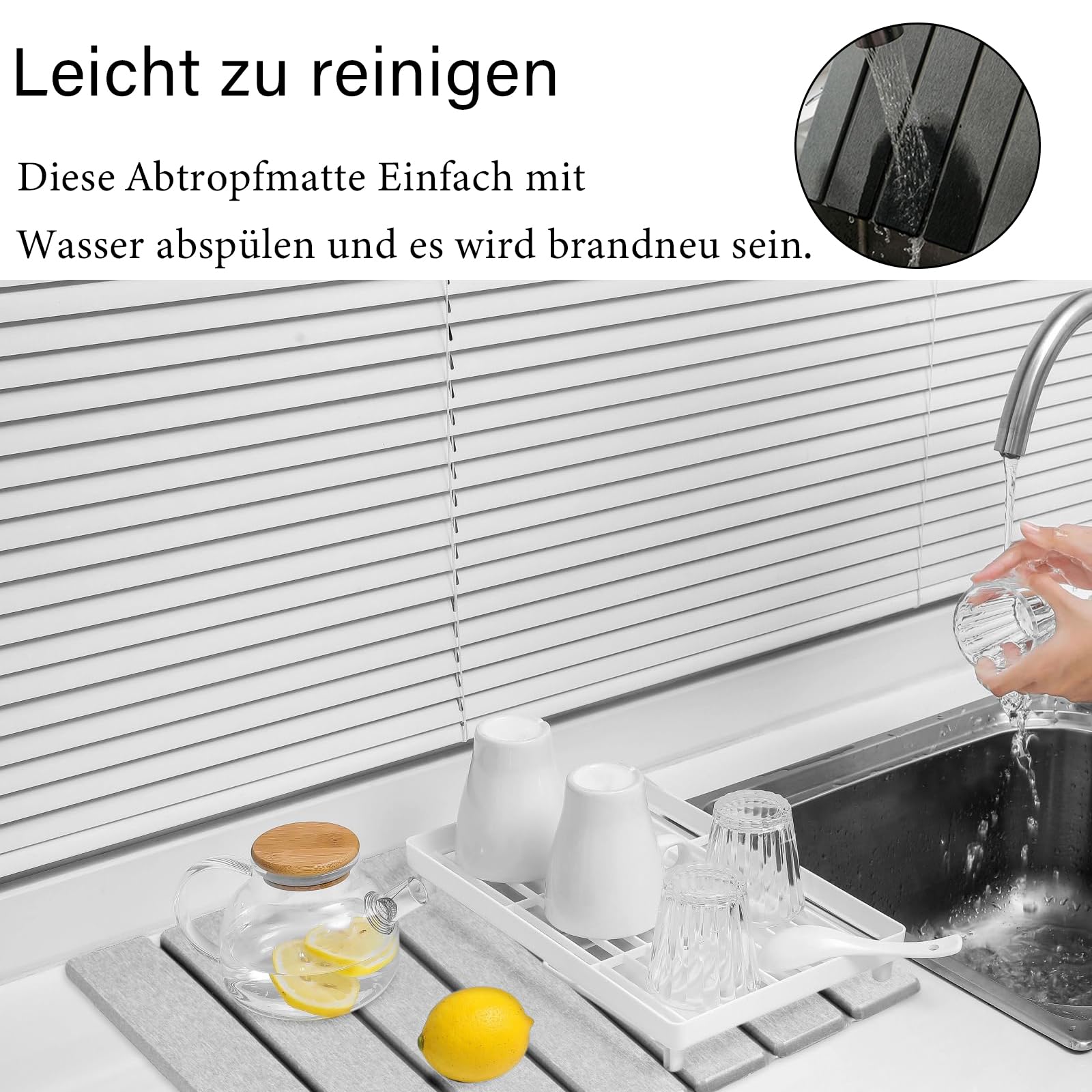 Terra Di Diatomee Alimentare Tappetino Scolapiatti In Silicone Per