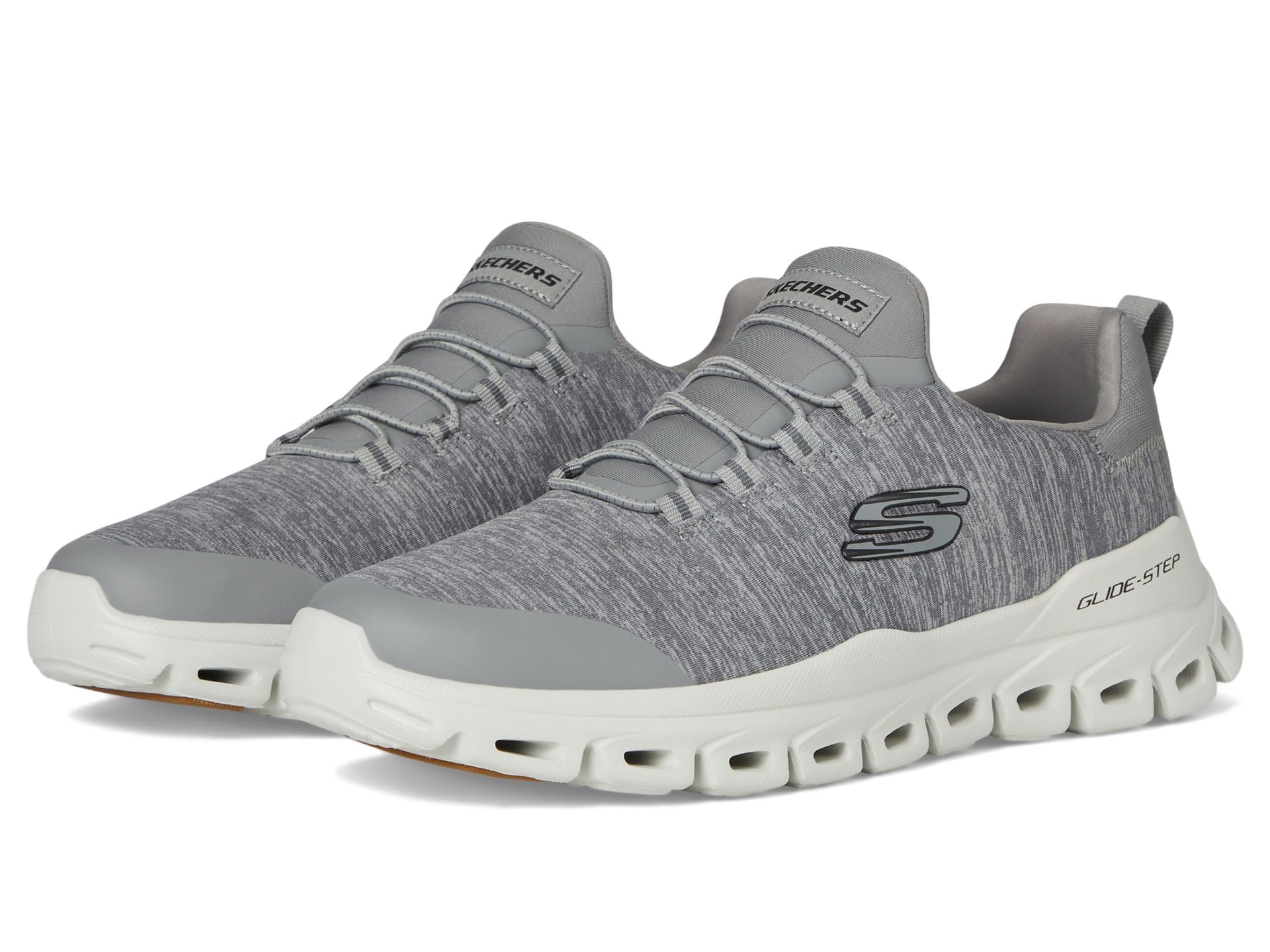 Skechers Glide-Step RYLA | Glide-Step Air-Cooled Memory Foam Machine Washable Vegan Round Stretch-Lace Closure Heathered Mesh product thumbnail 3