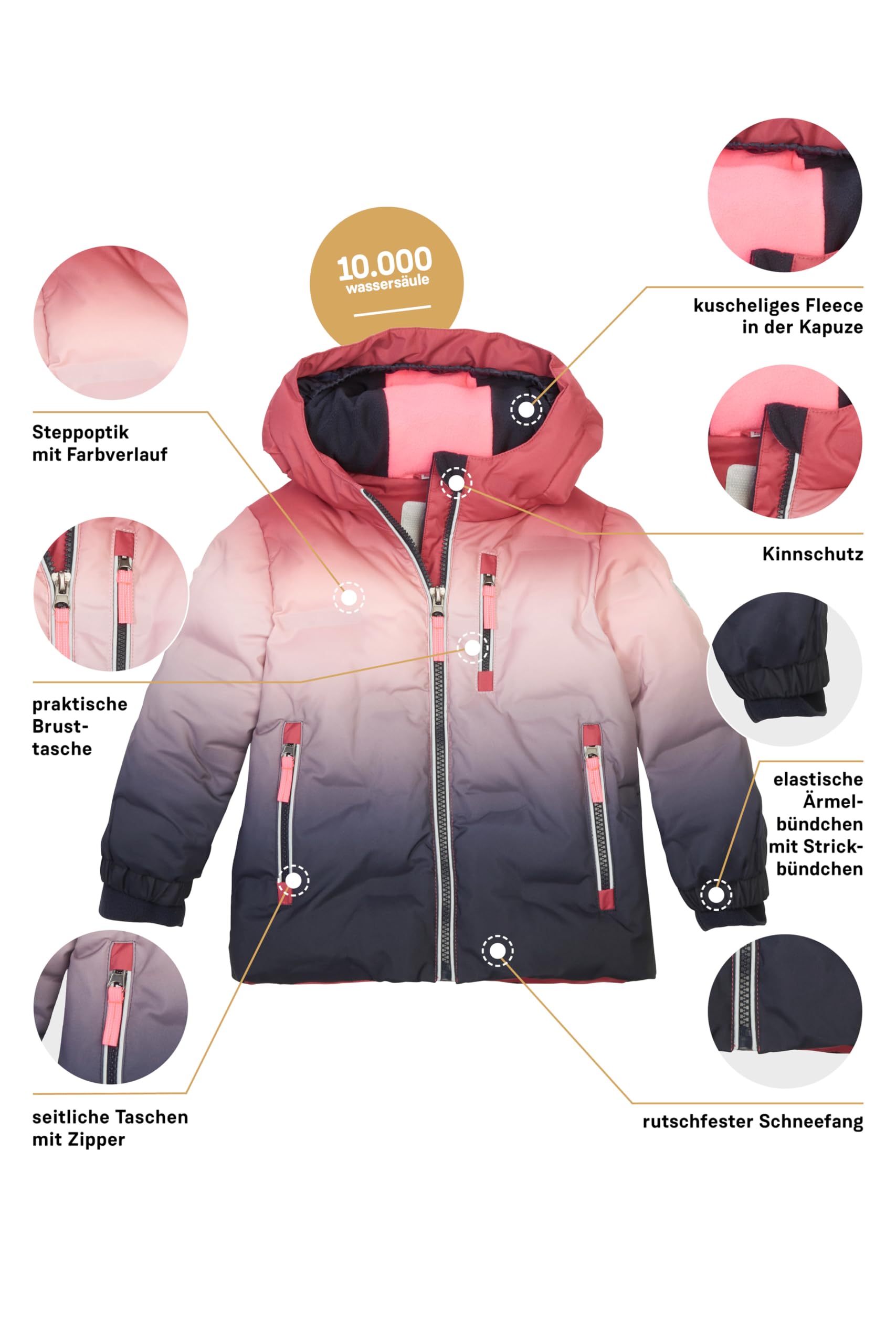first instinct by killtec Fisw 39 Mns Qltd Jckt Giacca trapuntata/funzionale in look piumino con cappuccio e paraneve Unisex - Bimbi 0-24